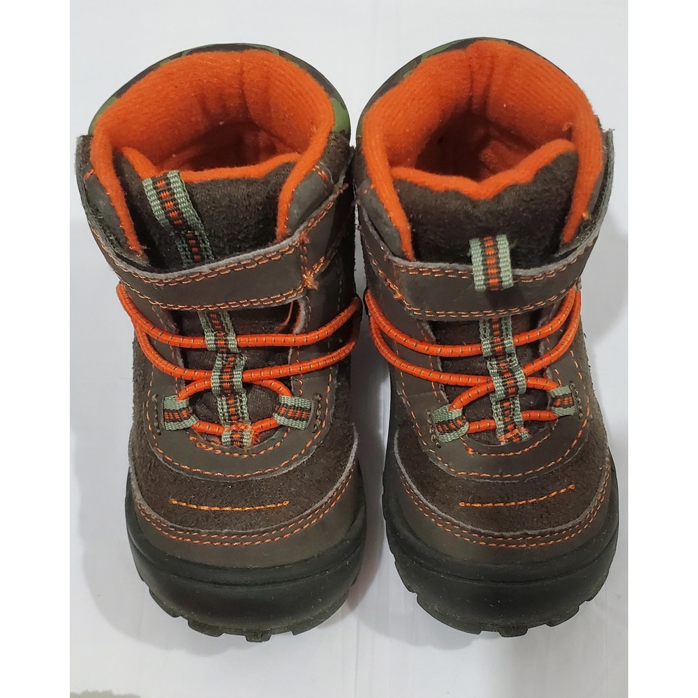 OshKosh Bgosh Jupiter Toddler Boys Brown Orange Camo Hiking Boots Size 5M